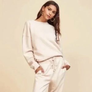 Reformation Oversize Pink Crewneck Size S